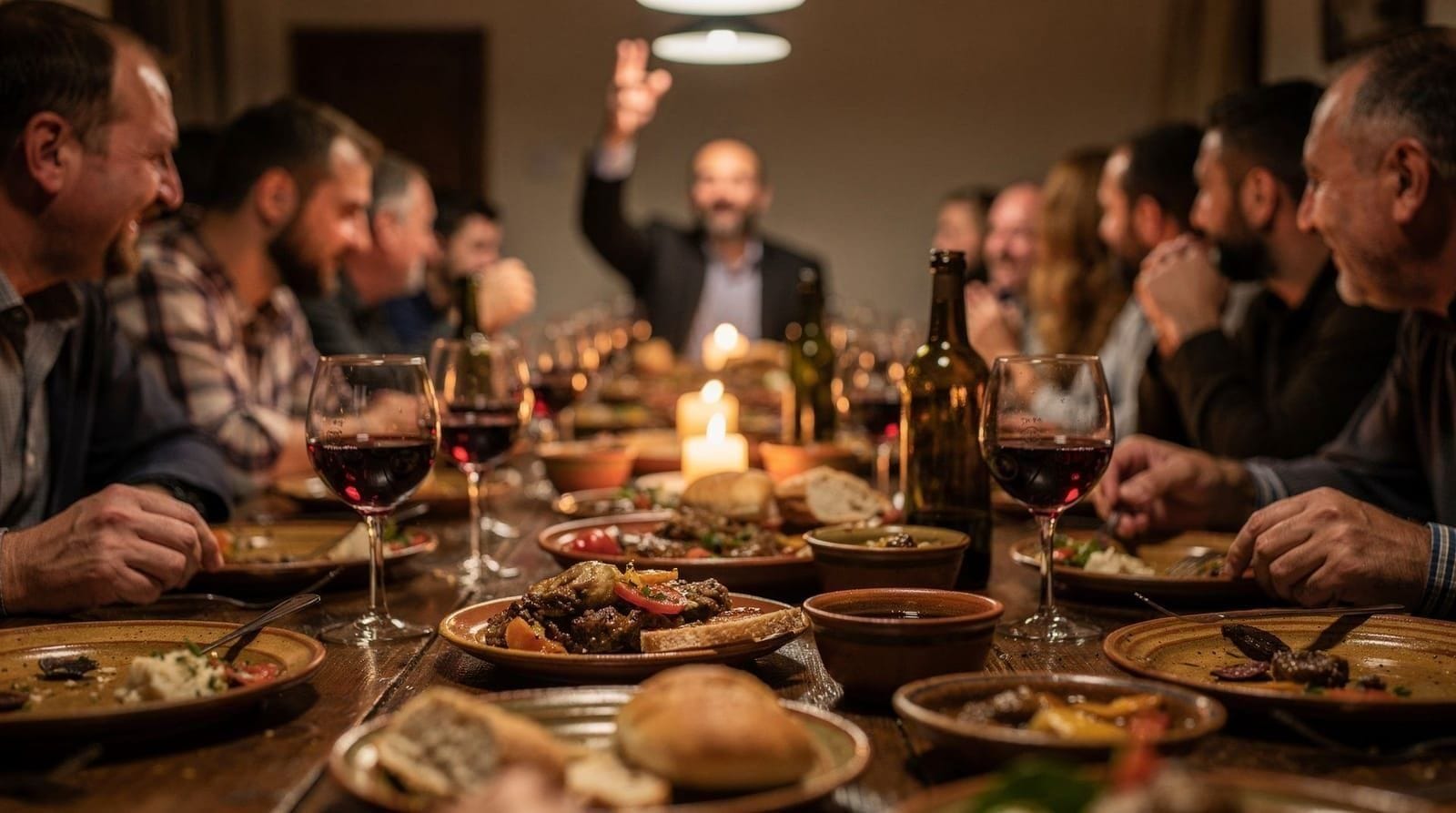 The order of toasts at a supra