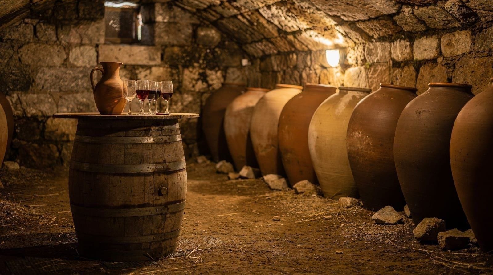 Wine tasting and qvevri cellars