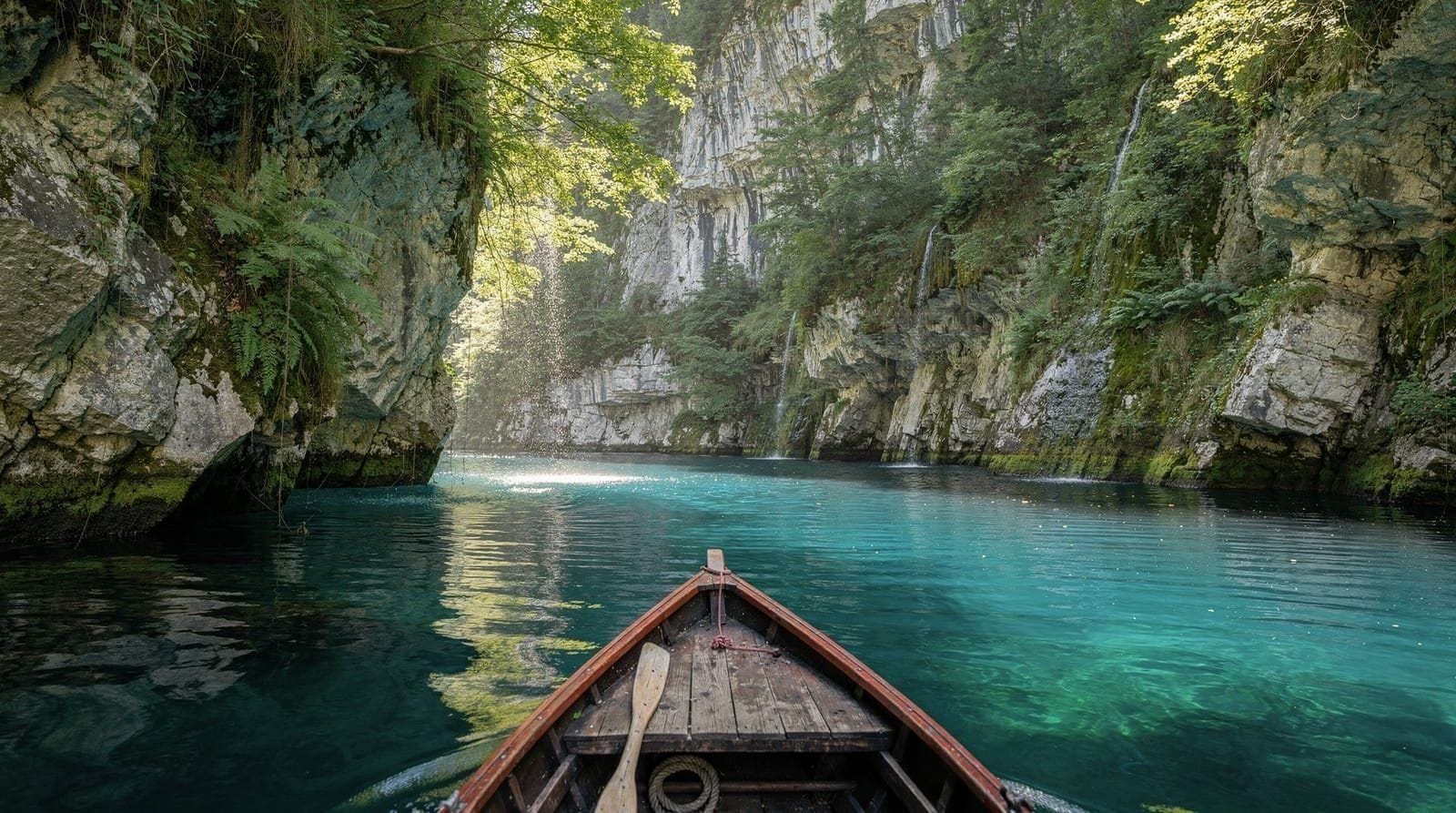 Martvili Canyon by boat