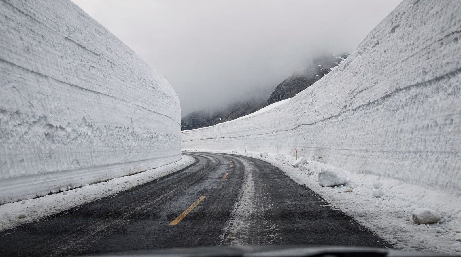 When the mountain passes open and close