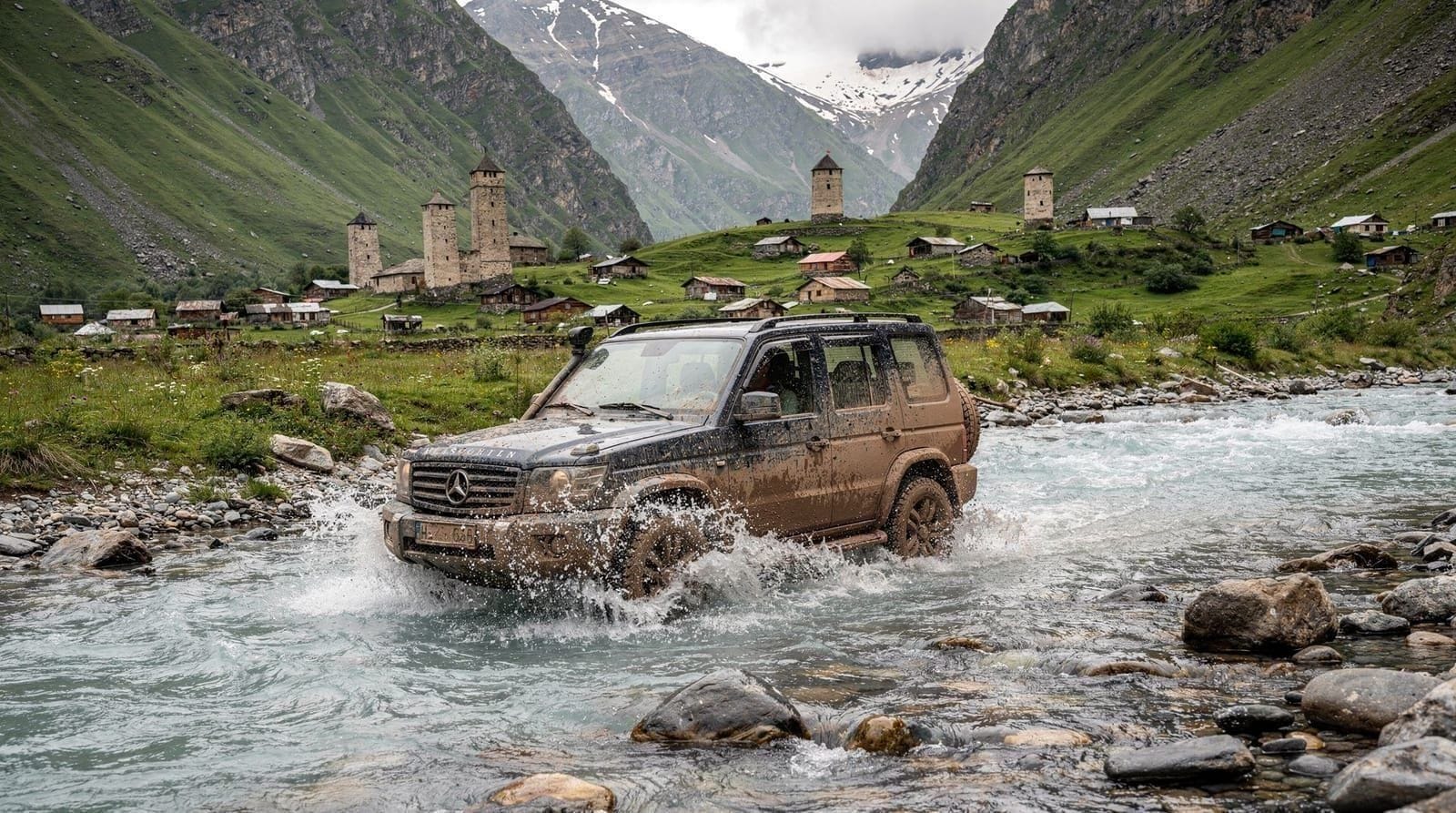 Off-road routes in Svaneti