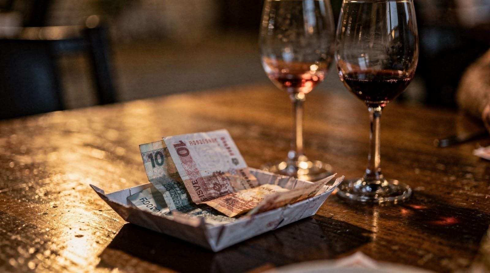Restaurant etiquette, service charges and tipping