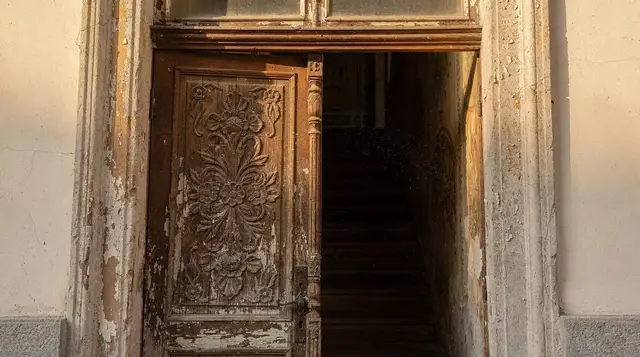 Sololaki: Art Nouveau doorways and painted stairwells