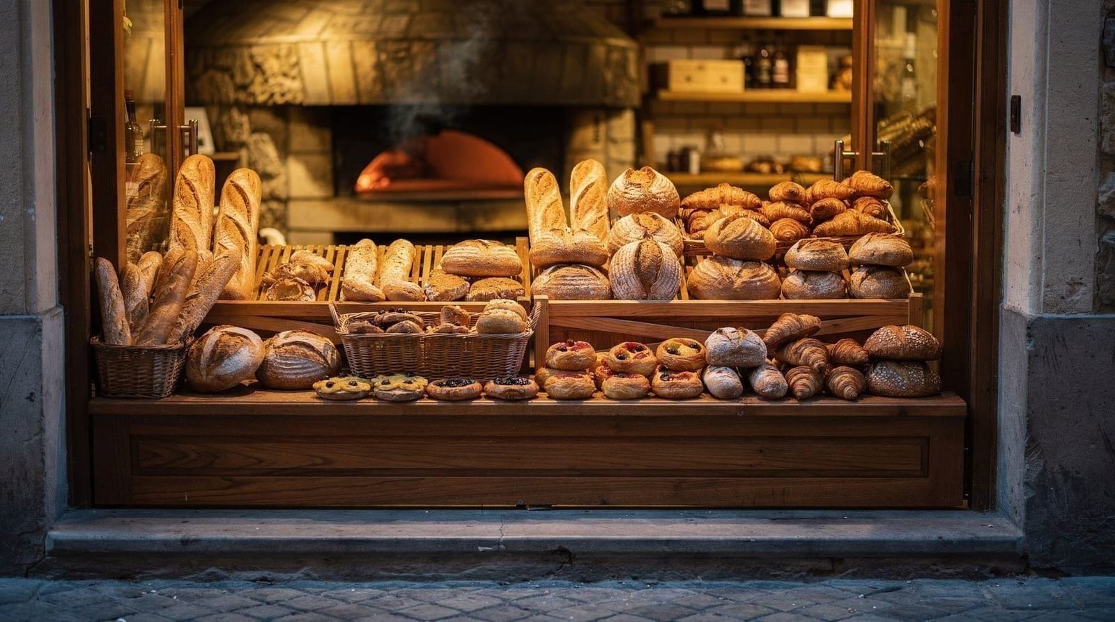 Tbilisi street food and bakery windows