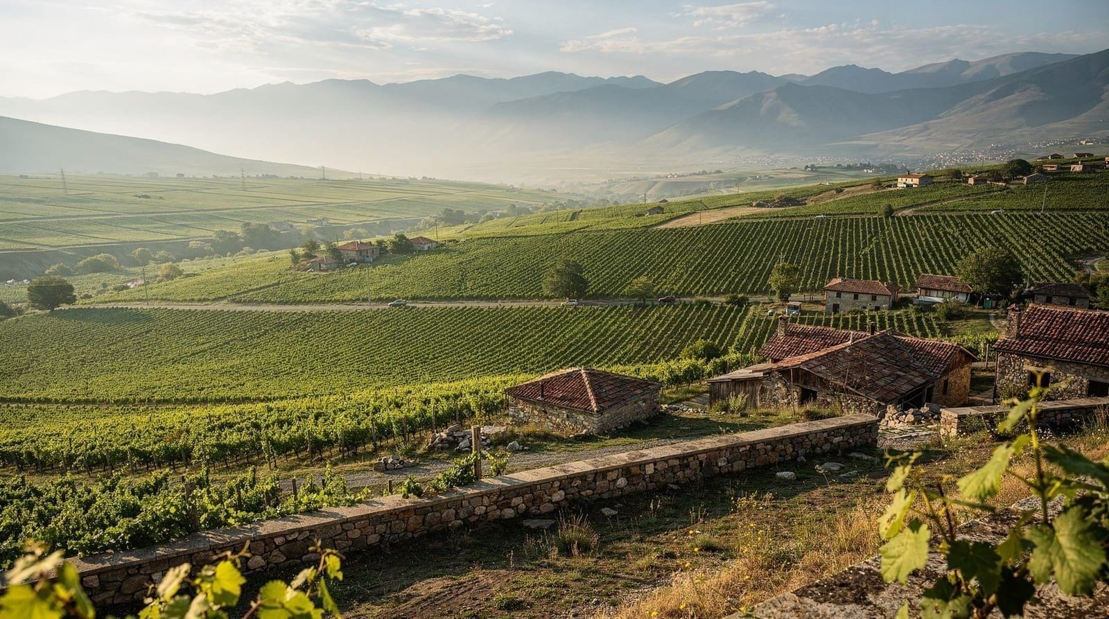 Telavi and the Alazani valley wineries