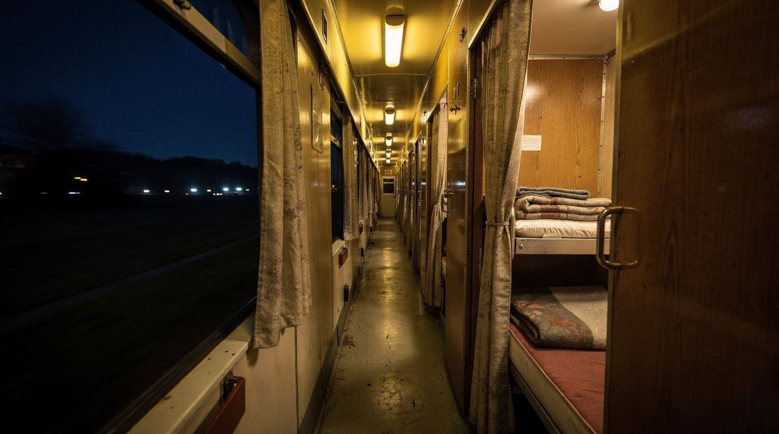 Georgian trains, including the night train to Zugdidi
