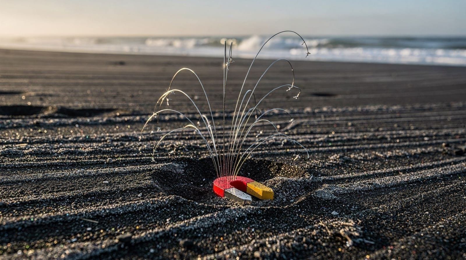 Ureki and its magnetic black sand